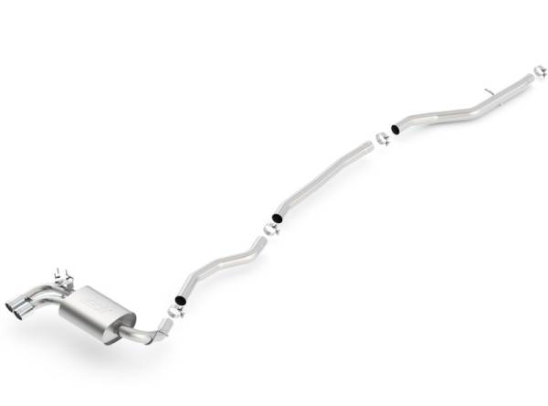 Borla - Borla 12-15 BMW 328i Sedan 2.0L AT/MT RWD Dual Left Rear Exit Catback Exhaust - 140509