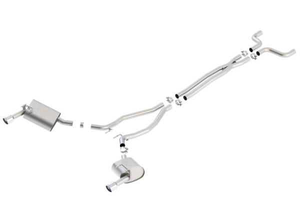 Borla - Borla 14-15 Camaro 3.6L V6 Single Split Rear Exit Touring Catback Exhaust - 140526