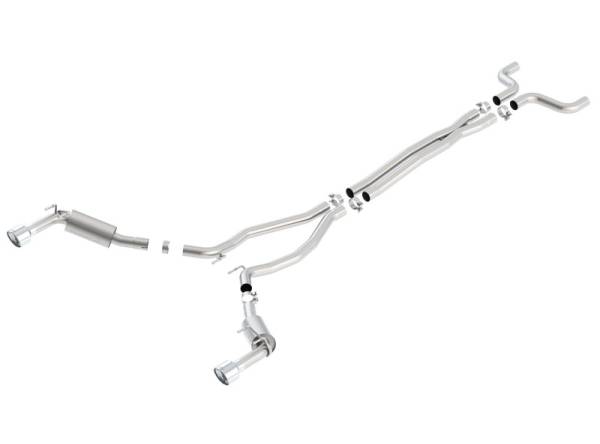 Borla - Borla 14-15 Chevy Camaro SS 6.2L V8 Single Split Rear Exit S-Type Catback Exhaust - 140530