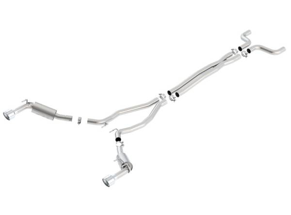 Borla - Borla 14-15 Chevy Camaro SS 6.2L V8 Single Split Rear Exit ATAK Catback Exhaust - 140532