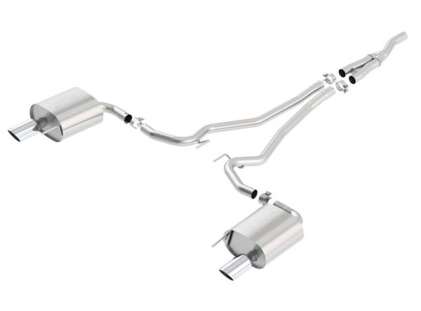 Borla - Borla S Type Cat Back 15-17 Ford Mustang 2.3L EcoBoost MT/AT 2.25in pipe 4in tip - 140584