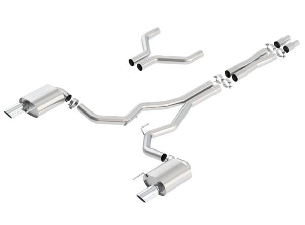 Borla - Borla Atak Cat-Back 15-17 Ford Mustang GT 5.0L V8 MT/AT 3in pipe 4in tip - 140630