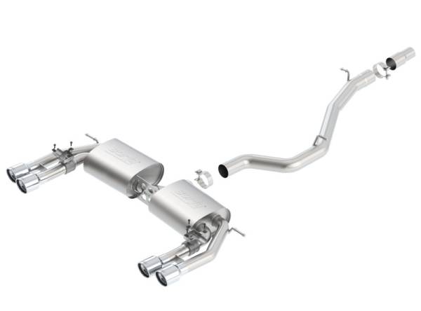 Borla - Borla 13-15 Audi S3 S-Type Dual Round Rolled Catback Exhaust - 140631