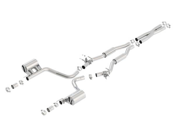 Borla - Borla 2015 Dodge Challenger SRT/392 Hemi 6.4L V8 S-TYPE Catback Exhaust w/ Valves Factory Bezel - 140640