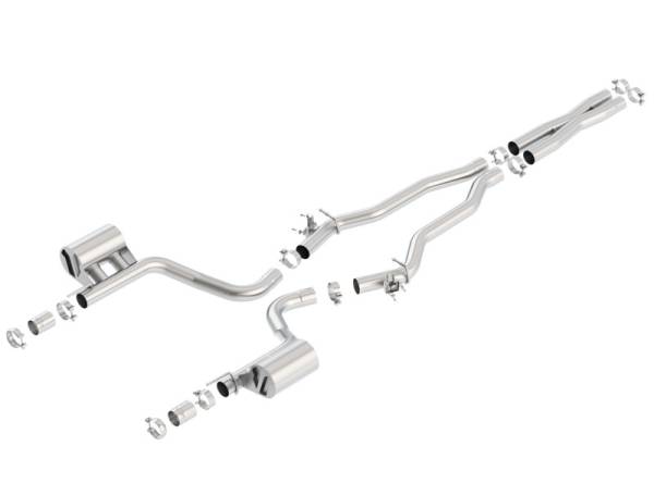 Borla - Borla 15-16 Dodge Challenger Hellcat 6.2L V8 ATAK w/ Valve Simulator CB Exhaust Factory Valance - 140648