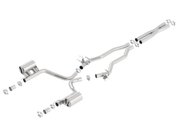 Borla - Borla 15-16 Dodge Charger SRT 392 6.4L No Tip Single Split Rear Exit ATAK w/ Valves Exhaust - 140672