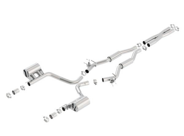 Borla - Borla 15-16 Dodge Challenger SRT 392 S-Type Catback Exhaust Single Split Rear Exit (No Tip) - 140677