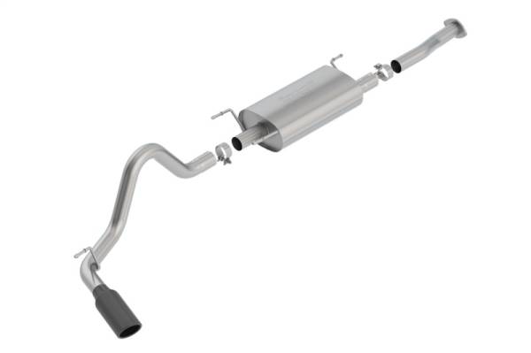 Borla - Borla 16-18 Toyota Tacoma 3.5L AT 4DR CC Short Bed S-Type SS Catback Exhaust - Black Chrome Tip - 140680BC