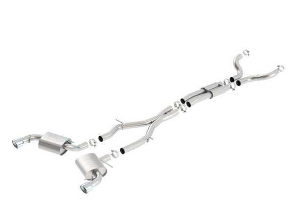 Borla - Borla 16-17 Chevy Camaro SS 6.2L ATAK Catback Single Split Rear Exit Exhaust w/Single Tips - 140690