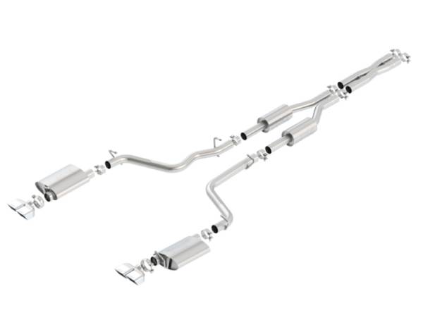 Borla - Borla 09-14 Dodge Challenger R/T 5.7L RWD 2Dr. Dual Rctgl. Angle S-Type CB Exhaust - Rear Split Exit - 140707