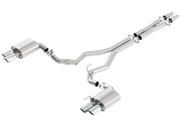 Borla - Borla 2018 Ford Mustang GT 5.0L AT/MT (w/o Valves) ATAK 3in Cat-Back Exhaust w/Polished Tips - 140746