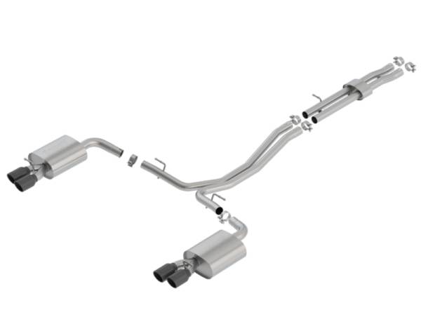 Borla - Borla 18-19 Ford Explorer Sport 3.5L 2.5in 2.25in Diameter S-Type Exhaust Black Chrome 3.5in Tip - 140765BC