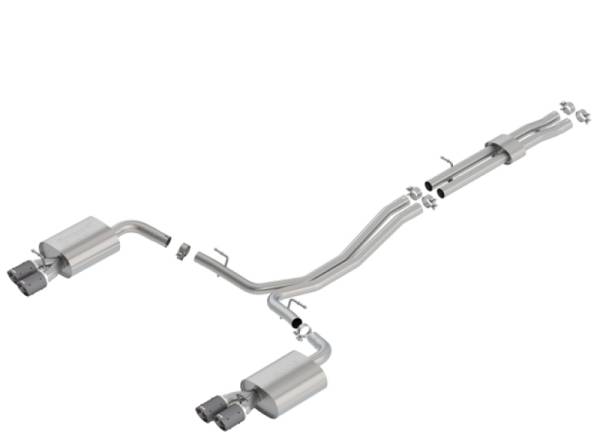 Borla - Borla 18-19 Ford Explorer Sport 3.5L 2.5in 2.25in Diameter S-Type Exhaust Carbon Fiber 3.5in Tip - 140765CF