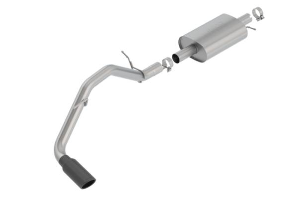 Borla - Borla 2019 Ford Ranger XL/XLT/Lariat 2.3L 2/4WD WB S-Type Catback Exhaust w/ Blk Chrome Tip - 140788BC