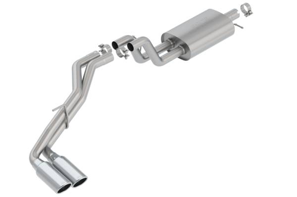 Borla - Borla 2019 Ford Ranger XL/XLT/Lariat 2.3L 2/4WD WB S-Type Catback Exhaust w/ Dual Chrome Tips - 140789