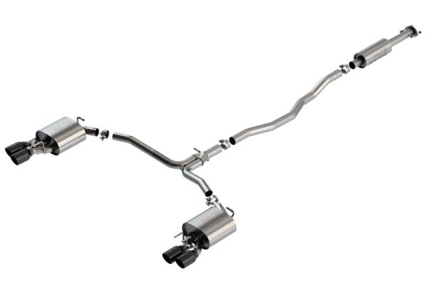 Borla - Borla 18-20 Toyota Camry XSE 3.5in Tip Dual Split Rear Exit Cat Back S-Type Exhaust Black Chrome - 140823BC