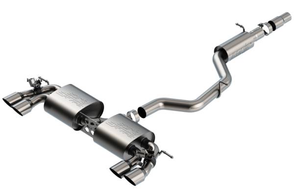 Borla - Borla 18-19 VW Golf R MK7.5 2.0L S-Type CatBack Exhaust w/ Resonator - 140831SB