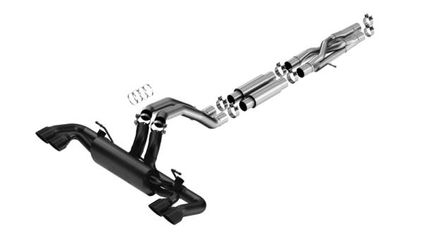 Borla - Borla 21-22 Jeep Wrangler Rubicon 392 6.4L V8 AT 4WD 4DR S-Type Cat-Back Exhaust - Coated Black - 140892CB