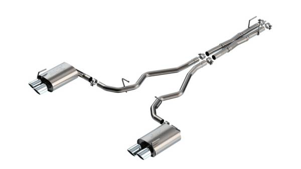 Borla - Borla 19-22 Ford Explorer 3.0L V6 AT AWD 4DR 2.25in ATAK Catback Exhaust - Chrome Tip - 140894