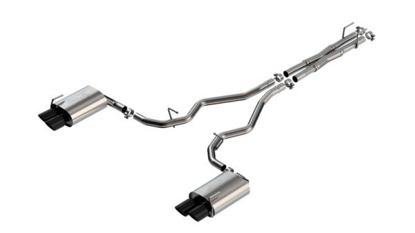 Borla - Borla 19-22 Ford Explorer 3.0L V6 AT AWD 4DR 2.25in ATAK Catback Exhaust - Black Chrome Tip - 140894BC