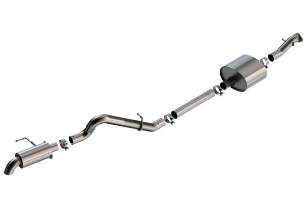 Borla - Borla 21-22 Ford Bronco 2.7L 2DR/4DR T-304 Stainless Steel Cat-Back Touring Exhaust - Brushed - 140901