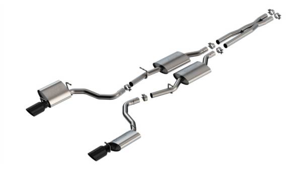 Borla - Borla 19-23 Dodge Charger GT 3.6L V6 RWD S-Type Catback Exhaust - Black Chrome Tips - 140917BC