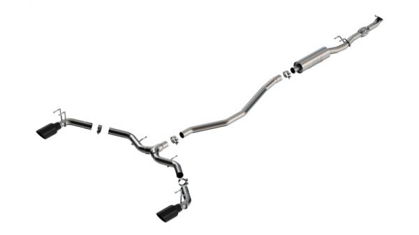 Borla - Borla 2023 Integra/22-23 Civic Si 1.5L 4 CYL. MT FWD 4DR 2.50in S-Type Catback Exhaust Black Chrome - 140922BC