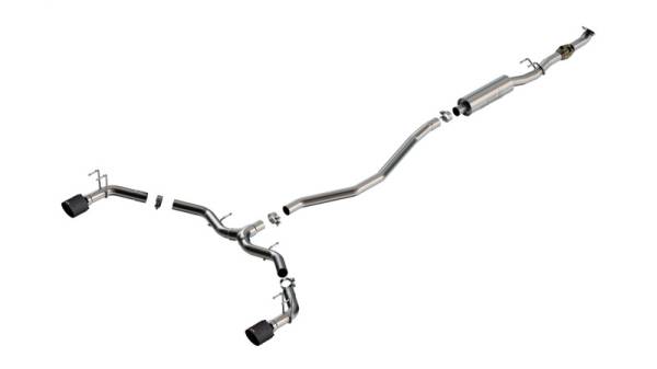 Borla - Borla 2023 Integra/22-23 Civic Si 1.5L 4 CYL. MT FWD 4DR 2.50in S-Type Catback Exhaust Carbon Fiber - 140922CFBA