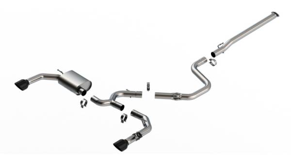 Borla - Borla 22-23 Hyundai Elantra N 2.0L 4 CYL. Turbo AT/MT ATAK Catback Exhaust Black Chrome - 140925BC