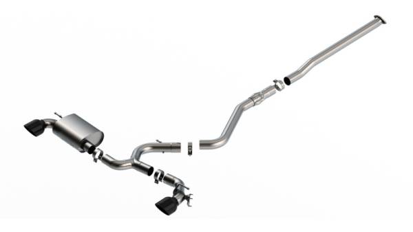 Borla - Borla 22-23 Hyundai Kona N 2.0L 4 CYL. Turbo AT/MT ATAK Catback Exhaust Black Chrome - 140926BC