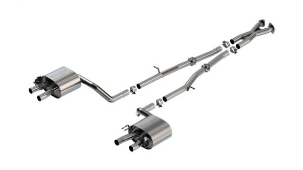 Borla - Borla 22-23 Kia Stinger 3.3L V6 Turbo 2.25in Pipe Dia Dual Split Rear Exit S-Type Cat-Back Exhaust - 140936