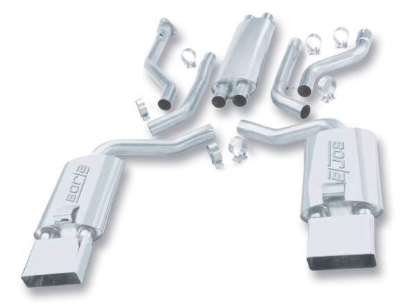 Borla - Borla 92-96 Chevrolet Corvette Hatchback/Conv 5.7L 8cyl 4/6 Spd Touring SS Catback Exhaust - 14385