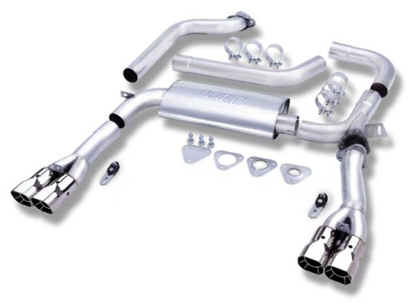 Borla - Borla 95-97 Chevrolet Camaro / Pontiac Trans Am 5.7L 3in Adjustable SS Cat-Back - 14555