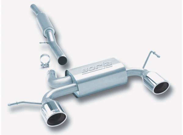 Borla - Borla 01-06 Audi TT Quattro 1.8T 225HP MT AWD 2dr Single Split Rear Exit SS Catback Exhaust - 14957