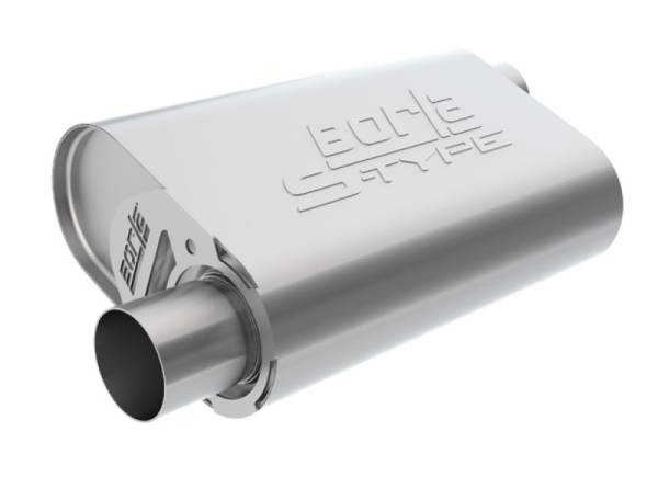 Borla - Borla CrateMuffler Mopar BB 383/413/426/440 S-Type 2.5in Offset/Offset 14inx4.35inx9in Oval Muffler - 400942