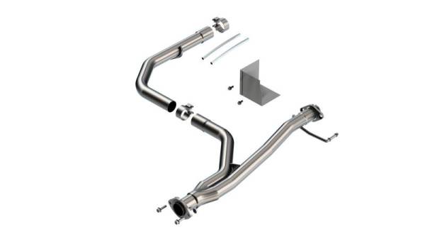 Borla - Borla 2021-2022 Toyota Tacoma 3.5L V6 T-304 Stainless Steel Y-Pipe - Brushed - 60699