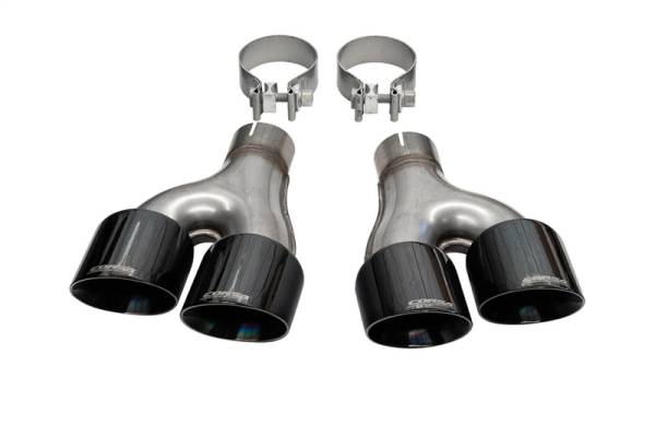 Corsa Performance - Corsa 11-21 Jeep Grand Cherokee Twin 2.5in Inlet / 4in Outlet Black PVD Pro-Series Tip Kit - 14068BLK