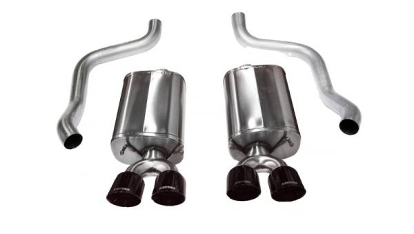 Corsa Performance - Corsa 09-13 Chevrolet Corvette C6 6.2L V8 Black Sport Axle-Back Exhaust - 14108BLK