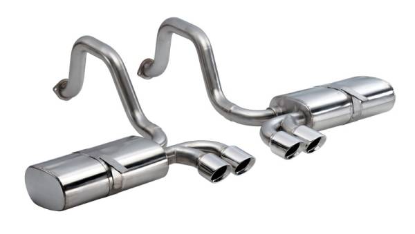 Corsa Performance - Corsa 97-04 Chevrolet Corvette C5 Z06 5.7L V8 Polished Sport Axle-Back Exhaust - 14111