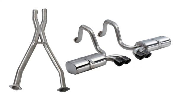 Corsa Performance - Sport Cat-Back Exhaust System - 14111CBBLK