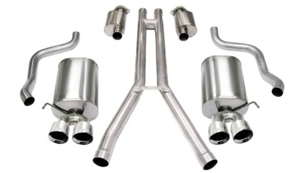 Corsa Performance - Corsa 04-08 Cadillac XLR 4.6L Polished Sport Cat-Back Exhaust - 14156