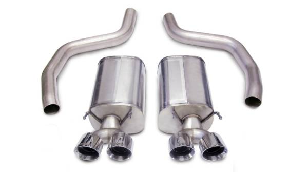 Corsa Performance - Corsa 06-13 Chevrolet Corvette C6 Z06 7.0L V8 Polished Sport Axle-Back Exhaust - 14164