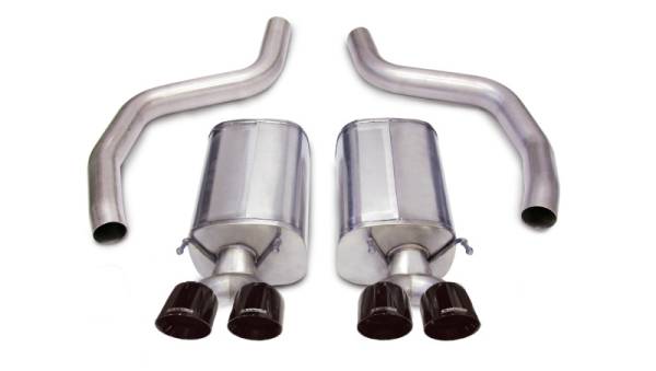 Corsa Performance - Corsa 06-13 Chevrolet Corvette C6 Z06 7.0L V8 Black Sport Axle-Back Exhaust - 14164BLK