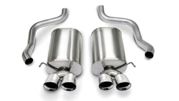 Corsa Performance - Corsa 05-08 Chevrolet Corvette C6 6.0L V8 Polished Sport Axle-Back Exhaust - 14169