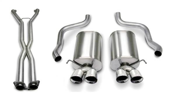 Corsa Performance - CORSA Performance 2.5in. Cat-Back Dual Rear Exit with Twin 3.5in. Polished Pro-Series Tips - 14169CB4