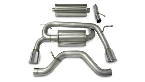 Corsa Performance - Corsa 06-08 Hummer H3 3.5L Polished Sport Cat-Back Exhaust - 14212