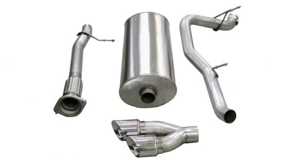 Corsa Performance - Corsa 07-10 Cadillac Escalade ESV 6.2L V8 Polished Sport Cat-Back Exhaust - 14298