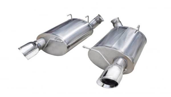 Corsa Performance - Corsa 11-12 Ford Mustang Shelby GT500 5.4L V8 Polished Sport Axle-Back Exhaust - 14320