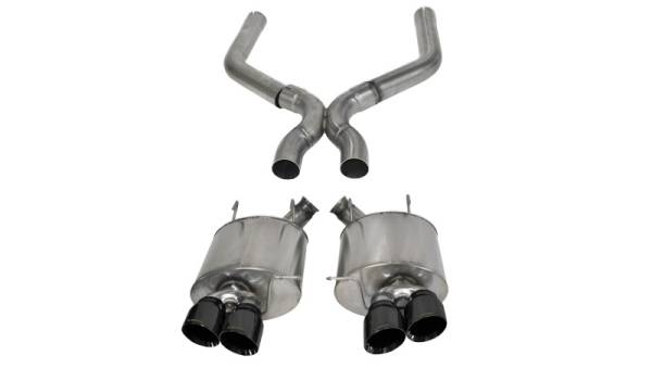 Corsa Performance - Corsa 13-13 Ford Mustang Shelby GT500 5.8L V8 Black Sport Axle-Back + XO Exhaust - 14323BLK