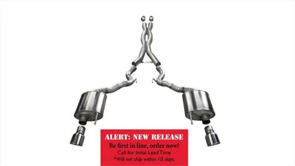 Corsa Performance - Corsa 15-16 Ford Mustang GT Convertible 5.0L V8 Polished Xtreme Dual Rear Exit Exhaust - 14342